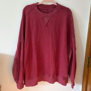 Aerie Oversized Terrycloth Crewneck Sweatshirt
